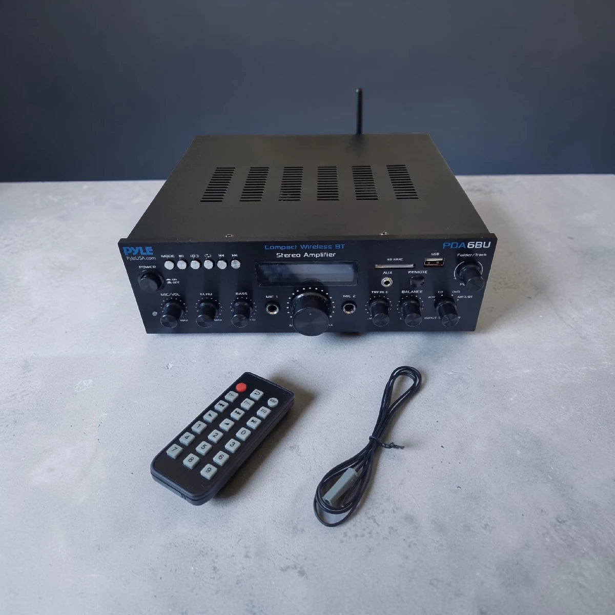 Pyle PDA6BU Compact Wireless BT Stereo Amplifier