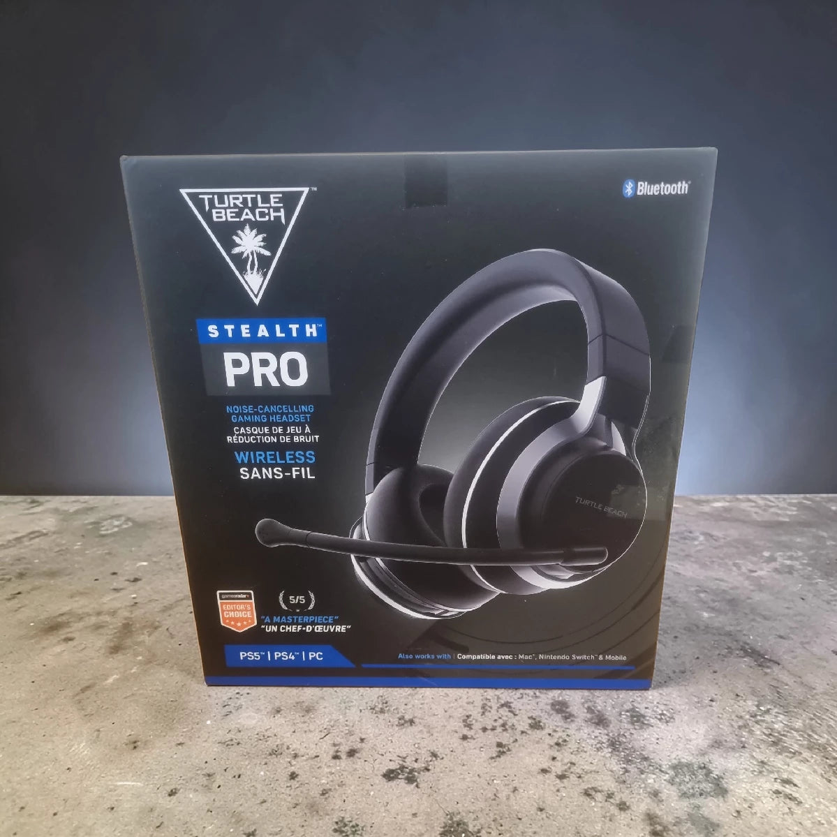 Turtle Beach Stealth Pro – Wireless Noise-Cancelling Gaming Headset (PS5/4 | PC)
