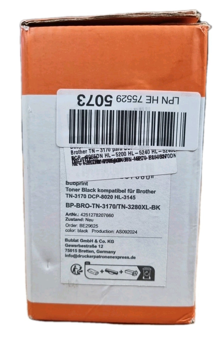 Toner Bubprint BP-BRO-TN-3170 / TN-3280XL für Brother HL, MFC, DCP
