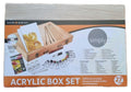 Daler Rowney Simply Acryl Malset 27-tlg Holzkoffer Starterset Pinsel Lehr-DVD...