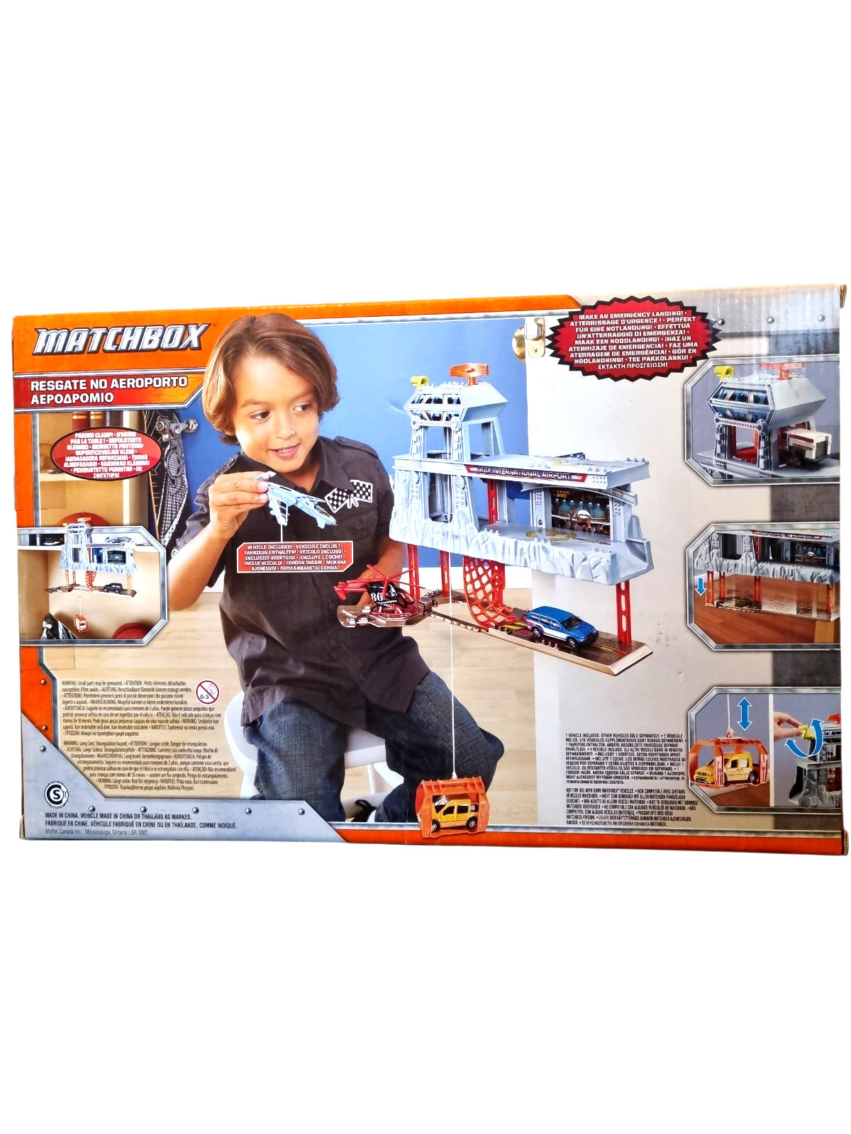 Matchbox Cliff Hanger "Airport Rescue" – Rarität / Tischkanten-Spielset