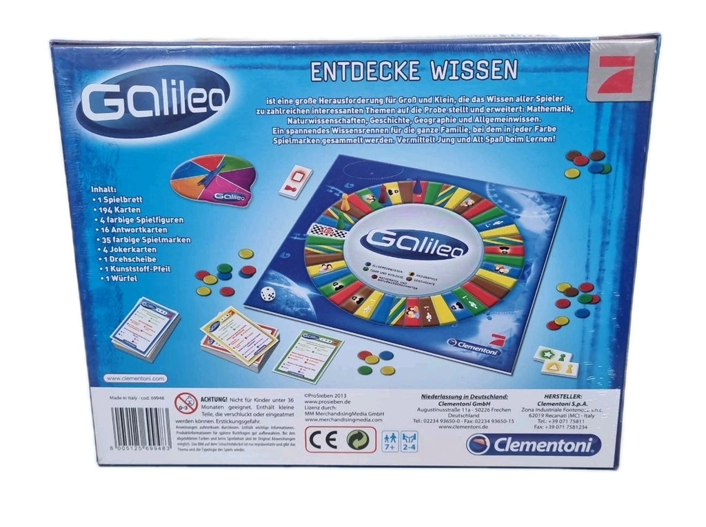 Clementoni Galileo Entdecke Wissen Das Familienspiel Das Wissen Schafft…