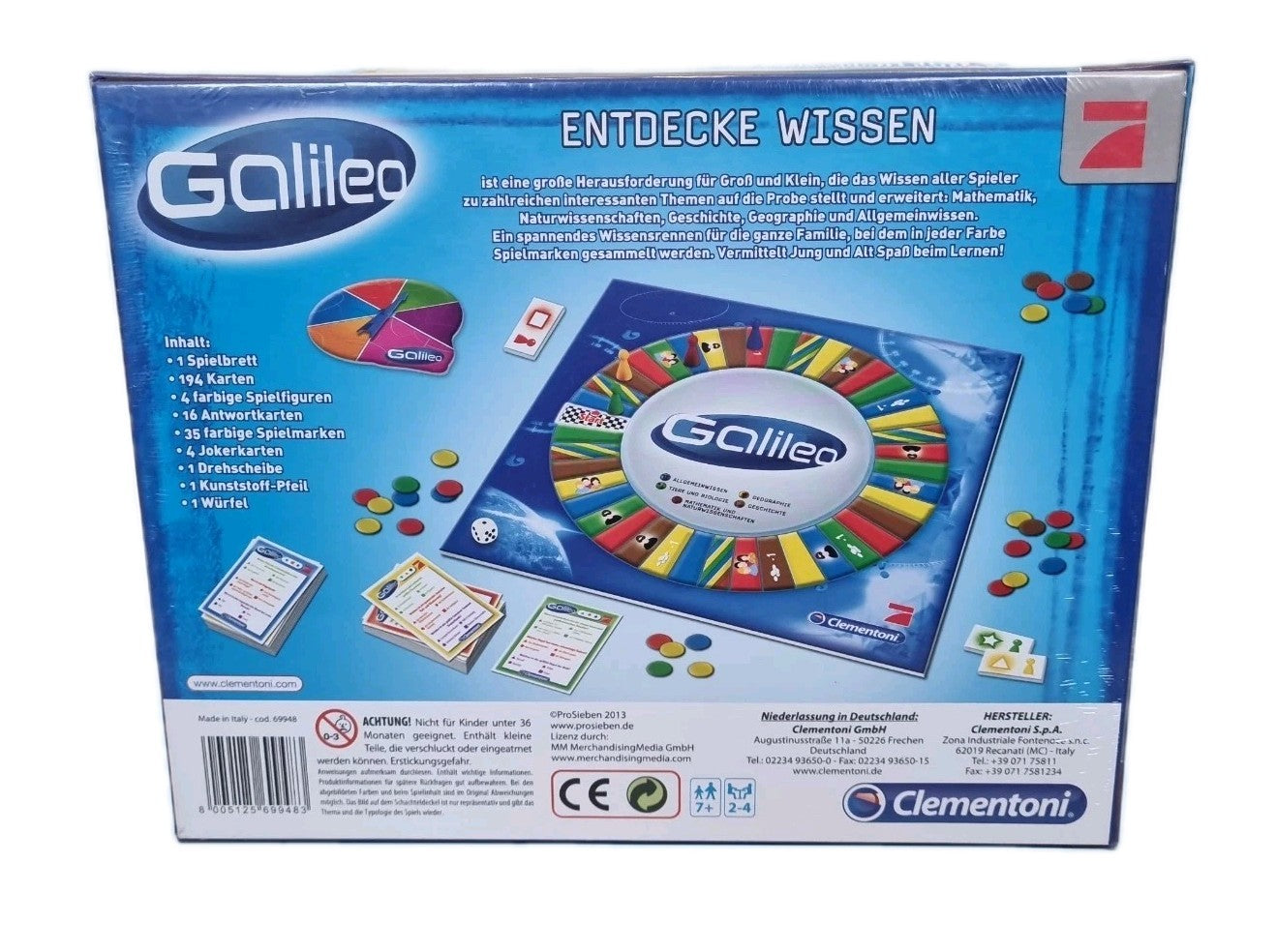 Clementoni Galileo Entdecke Wissen Das Familienspiel Das Wissen Schafft…