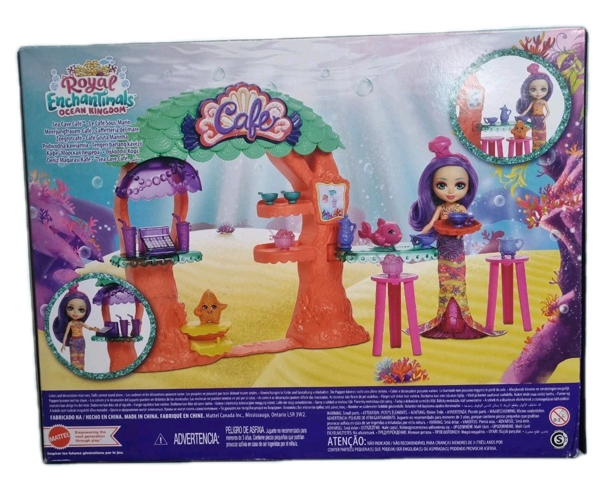 Enchantimals Royal Ocean Kingdom Meerjungfrauen-Café Spielset Martina Mermaid