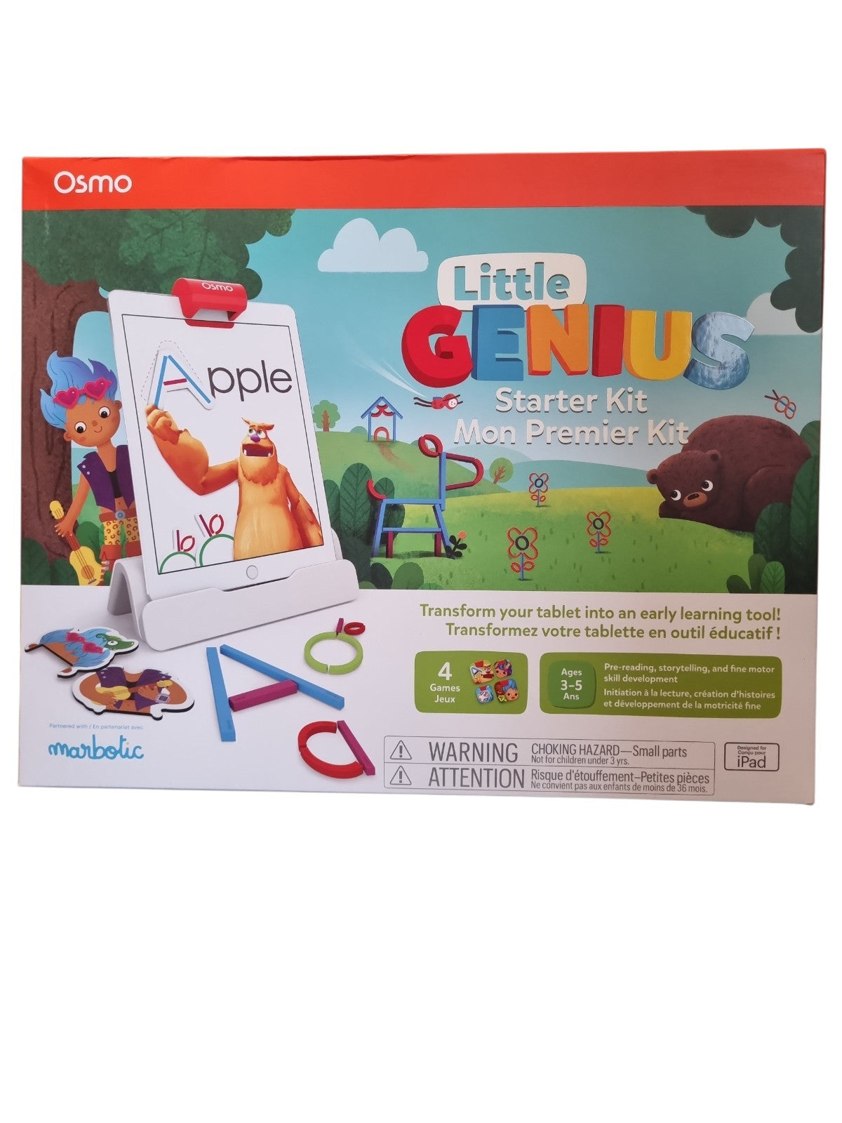 Osmo Little Genius Starter Kit |4LernSpiele| iPad| Spielerisch Lernen | NEU OVP