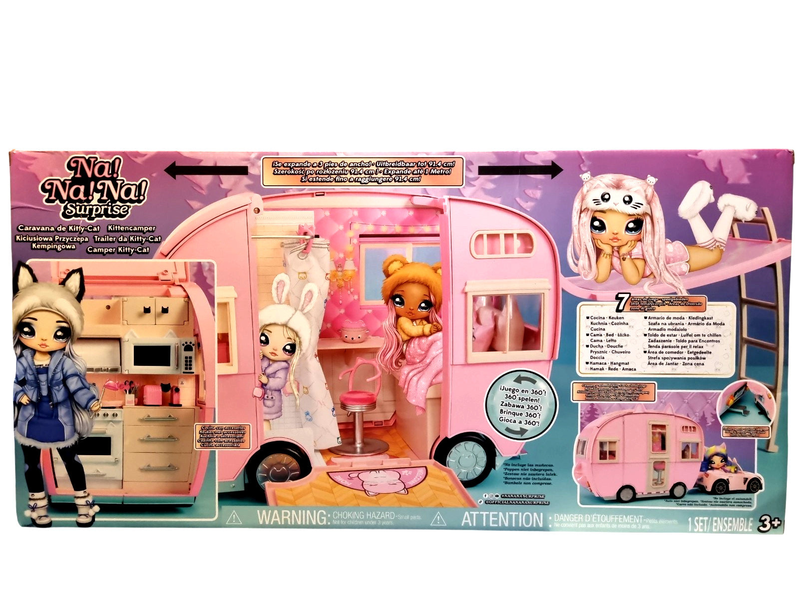 Na! Na! Na! Surprise Kitty-Cat Camper - 91cm Spielset - Seltenheit |OVP NEU