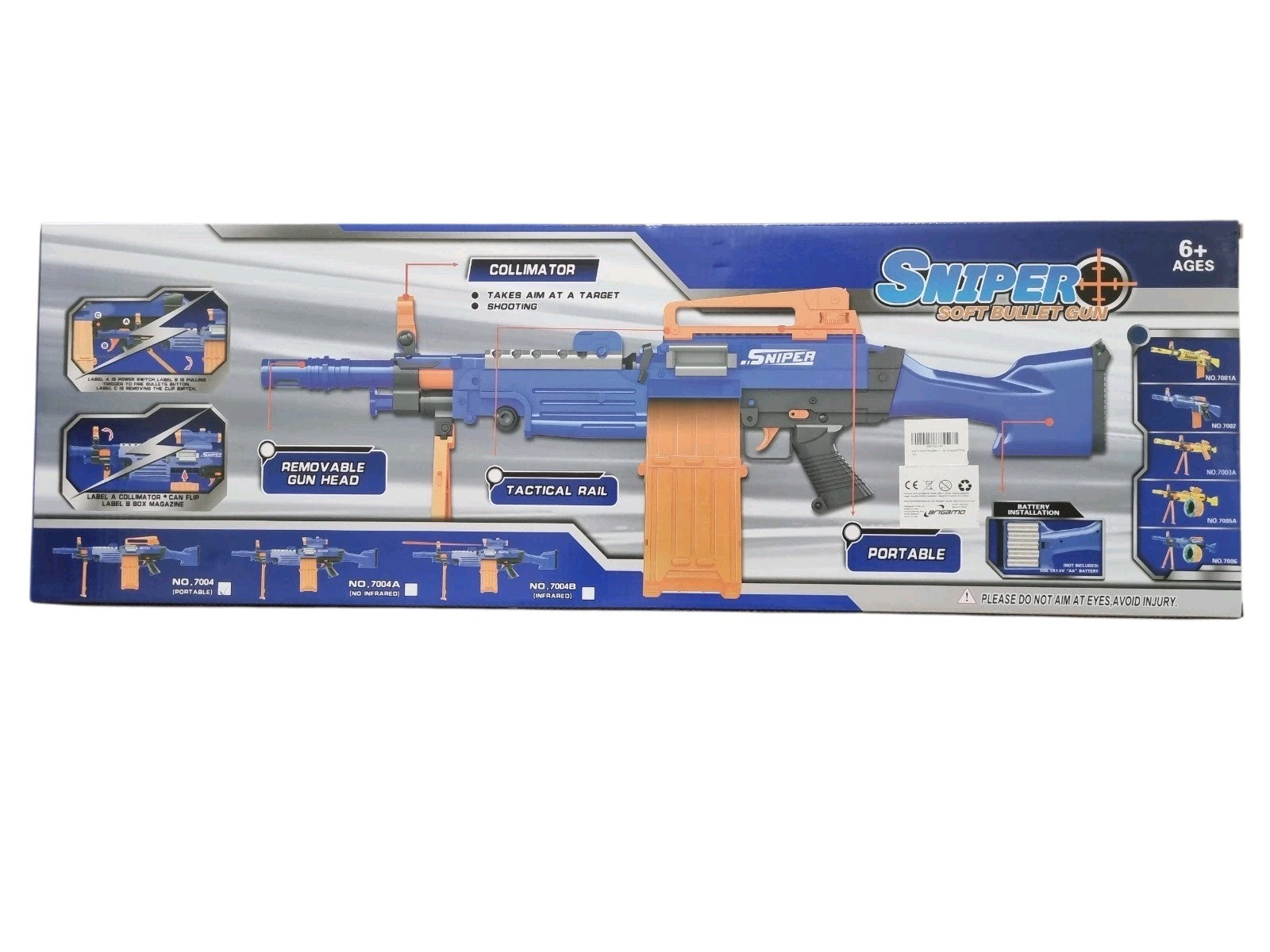 Huisheng Sniper Soft Bullet Gun Spielzeuggewehr Dart Blaster mit Magazin