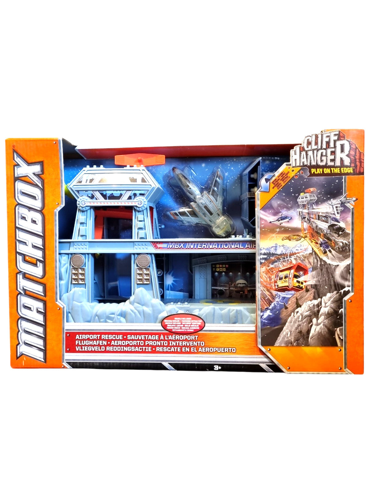 Matchbox Cliff Hanger "Airport Rescue" – Rarität / Tischkanten-Spielset