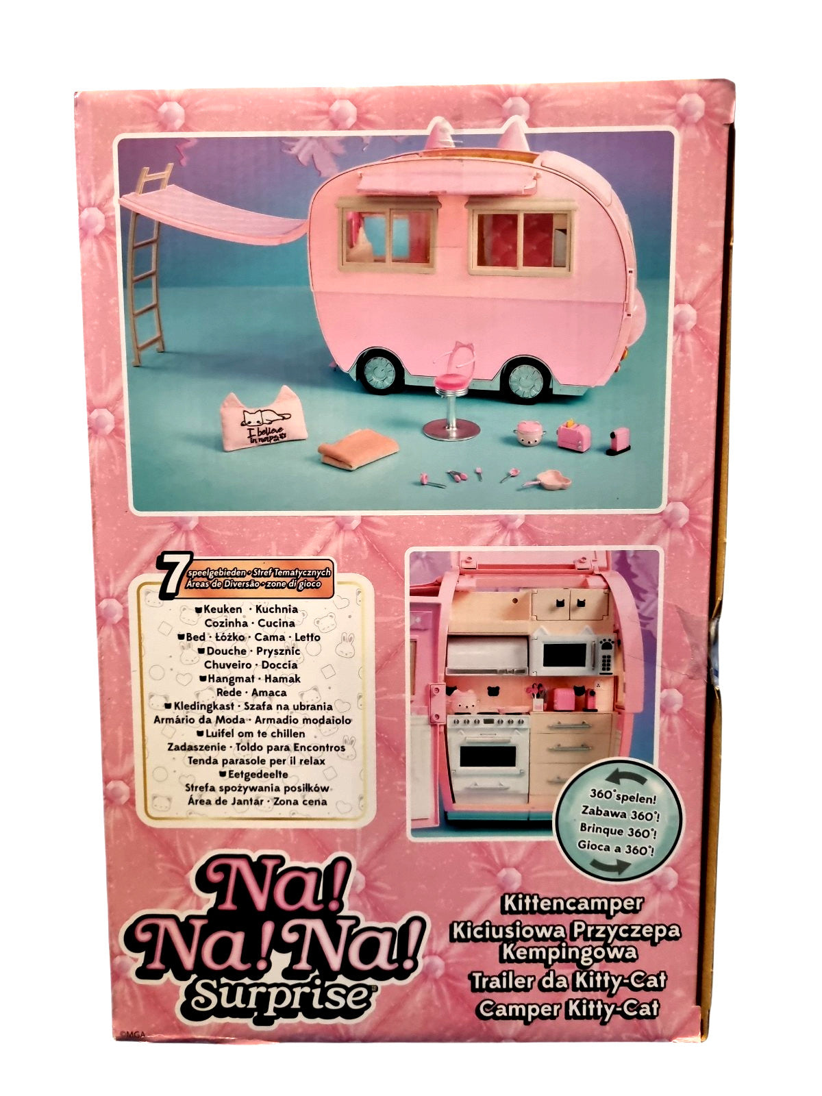 Na! Na! Na! Surprise Kitty-Cat Camper - 91cm Spielset - Seltenheit |OVP NEU