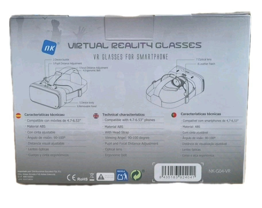 VR-Brille Für Smartphone |3D| 360° Videos| VR Supported Games| NK