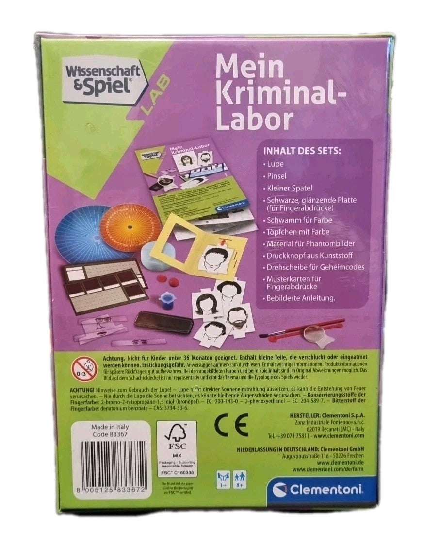 Clementoni | Mein KriminalLabor | NEU OVP