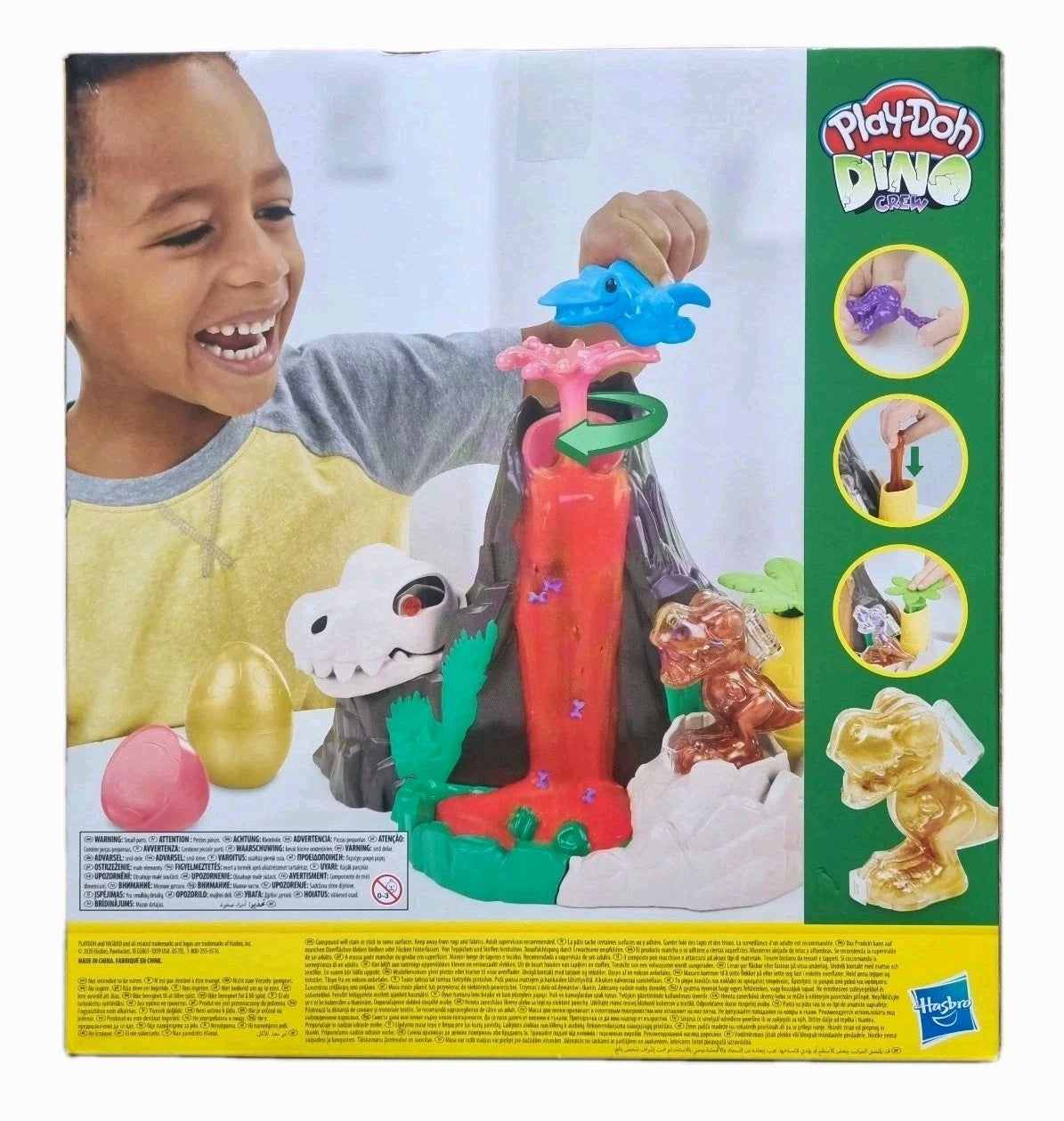 Play-Doh Dino Crew Die Dino-Insel Knet-Set Spielzeug Vulkan Lava F1322 Hasbro