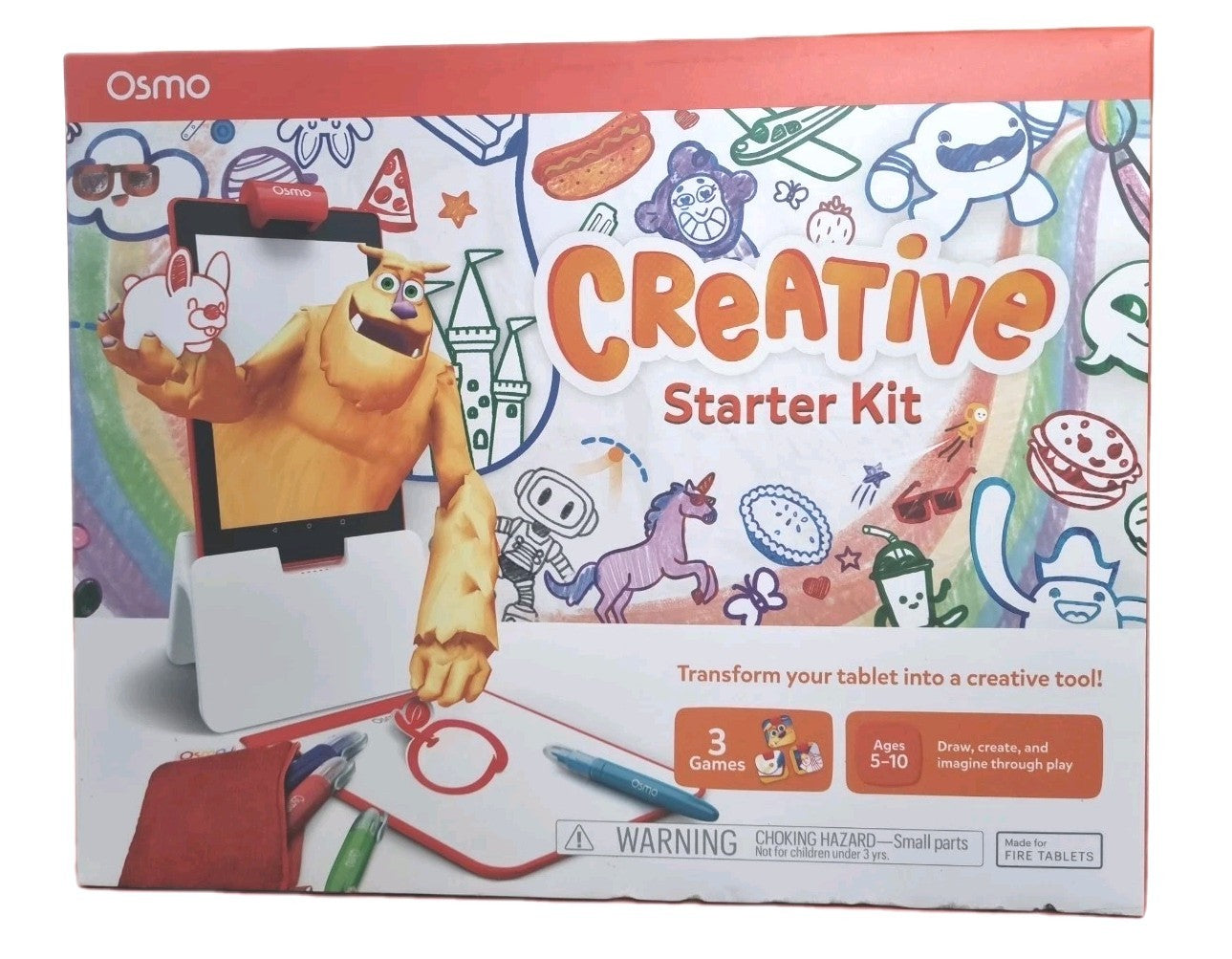 Osmo - Creative Starter Kit für |FIRE TABLETS| 3 Spiele | Spielerisch Lernen OVP